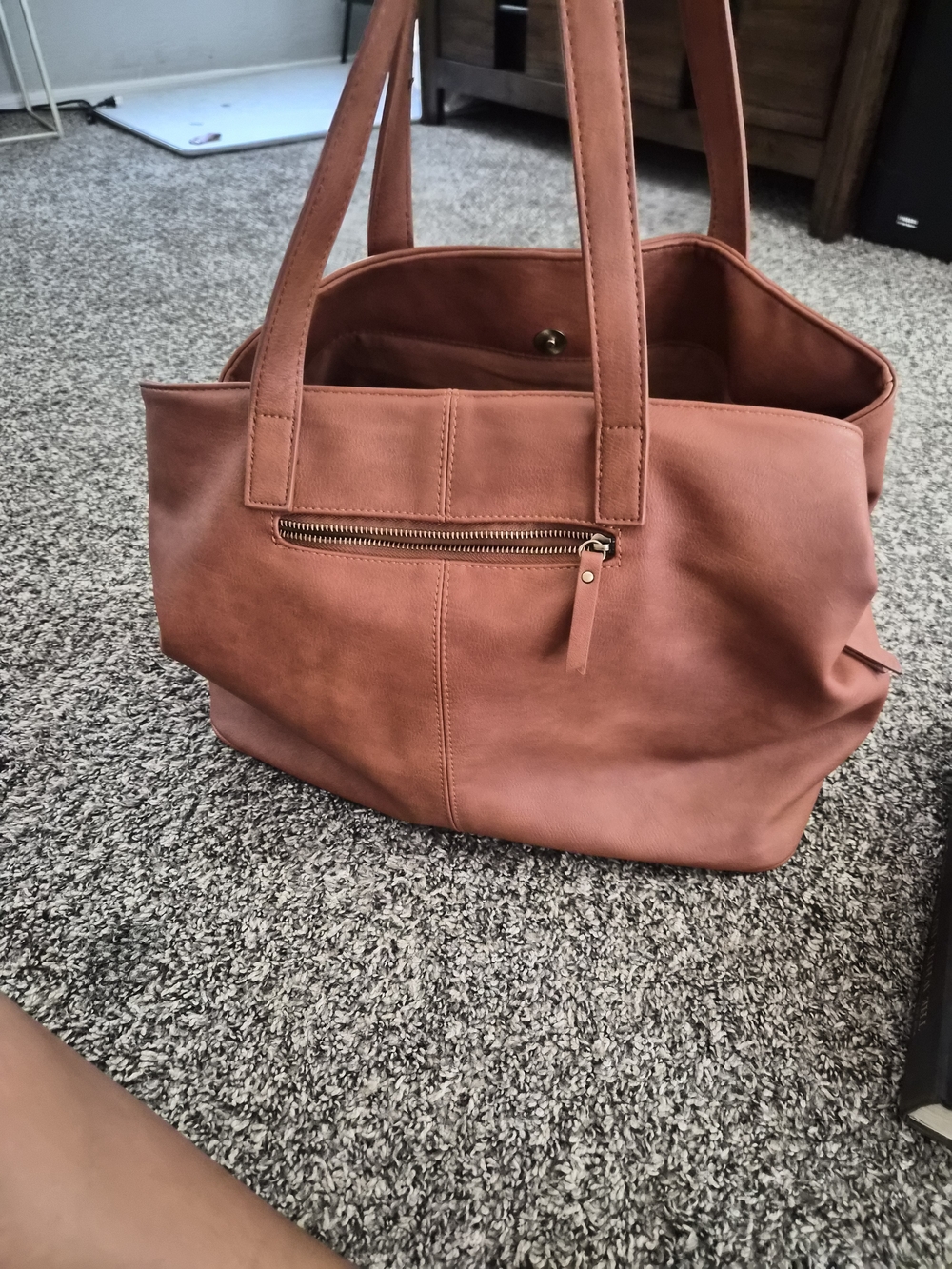 Women’s Leather Tote Bag in Dusty Rose - Classic Everyday Carry